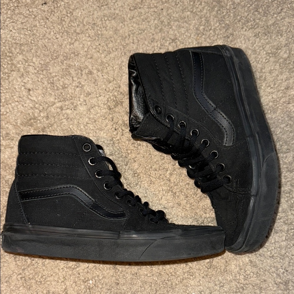 Vans  Black High-Top Sneakers